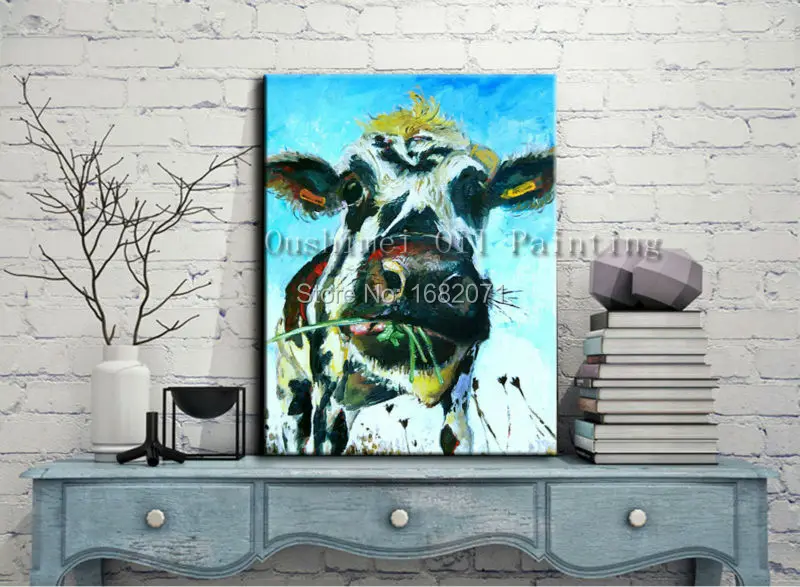 oil paints cow