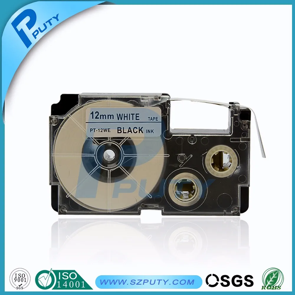Compatible kl tape cartridge xr 12we label tapes for EZ label printer
