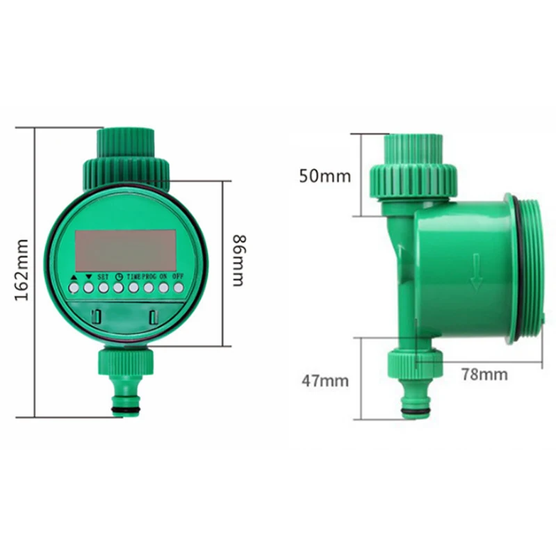 ЖК-дисплей автоматический умный электронный садовый таймер для подачи воды резиновые Соленоидный клапан орошения устройство для управления дождевальными аппаратами прокладка дизайн