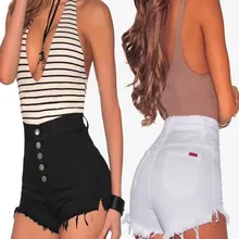 Womail, женские шорты с дырками, рваные джинсы с высокой талией, джинсовые шорты, модные женские шорты, эластичный хлопок, Прямая поставка j16