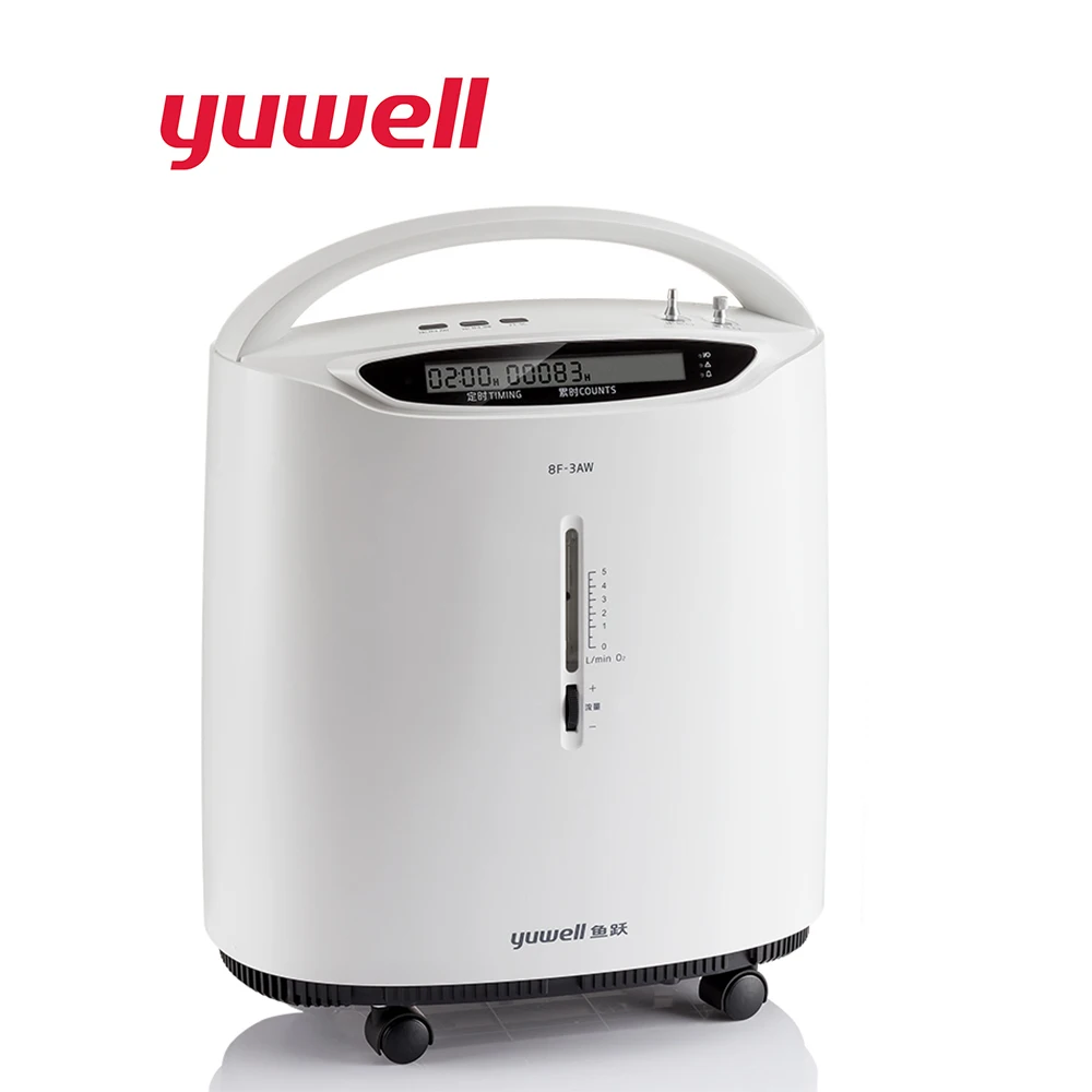 Yuwell 3L Intelligent Portable Oxygen Concentrator Auto Alarm Medical Equipment Home Oxygen Generator Device W2028SPB