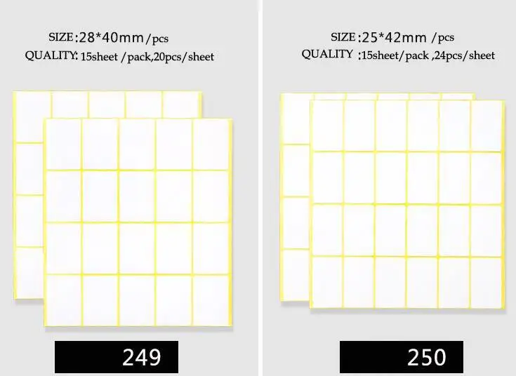 Все виды размером А5 этикетка стикер белый маленький клеящийся бумажный стикер пустой ручной стикер