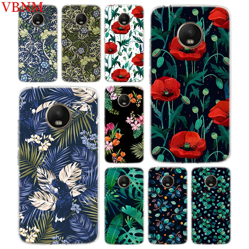 

Green Plants Trend Accessories Phone Case For Motorola Moto G7 G6 G5S G5 E4 Plus G4 E5 Play Fit Pattern Customized Coque Cover