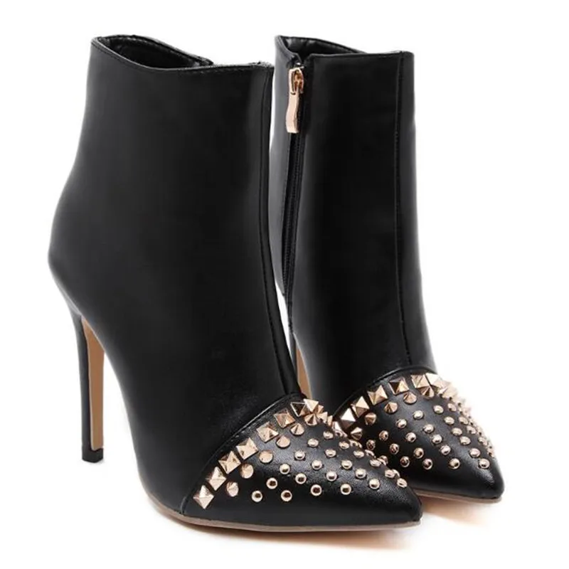 pointed stiletto ankle boots