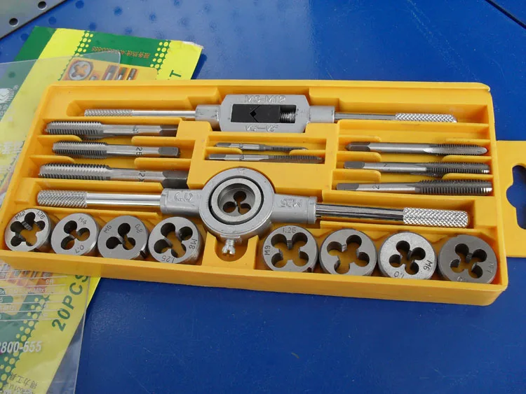 

NEW 20pcs Metric Taps Wire Cutting Die Tapping Set