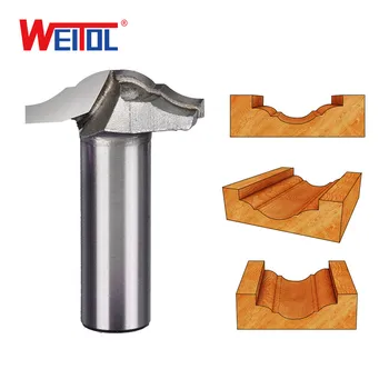

WeiTol 1pcs 1/2"Shank 2 flute straight bit Woodworking Tools Router Bit for Wood Tungsten Carbide endmill milling cutter