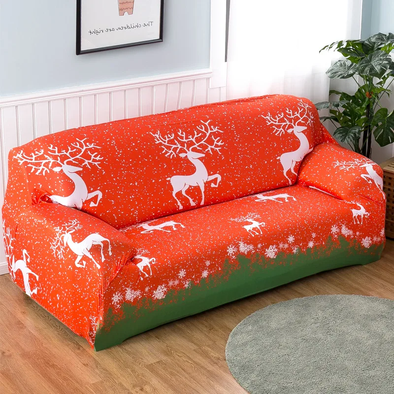 Christmas stretch Sofa Cover fabric case for plaid sofa furniture