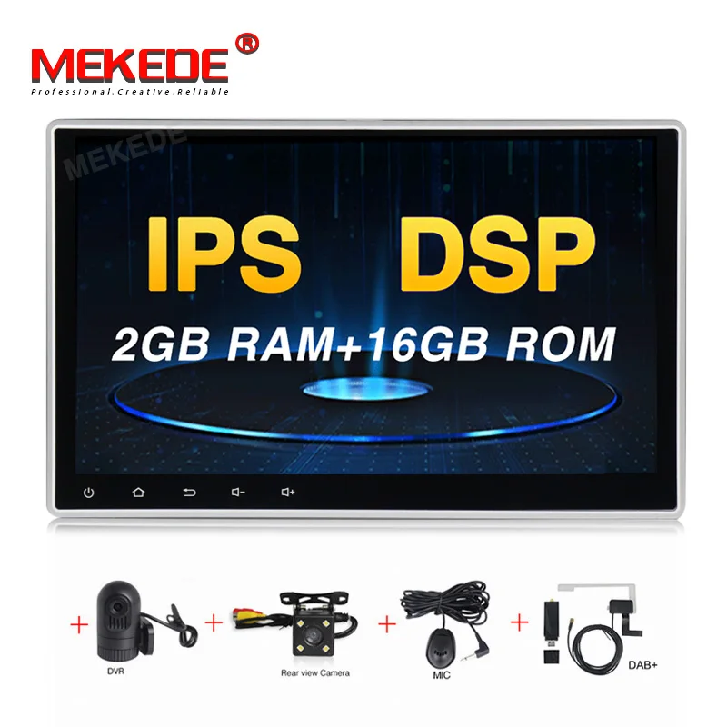 

MEKEDE HD Android 9.0 4Core 2g 10.1 inch IPS 2 din Car GPS DVD Player Bluetooth Stereo Autoradio 2din Car Radio Multimedia