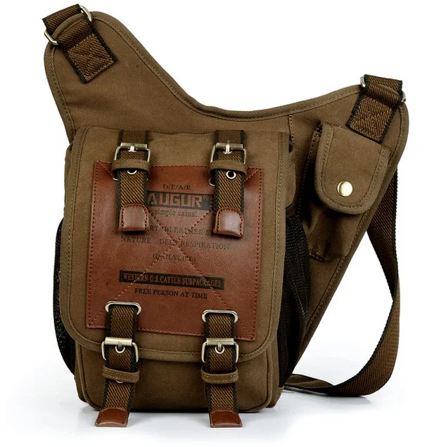 Hot Sales KAUKKO Brand Retro Vintage Canvas Bag Travel Men Messenger Bag Man Crossbody Bags ...