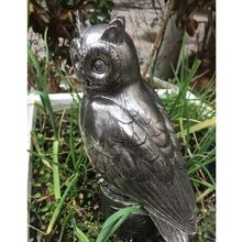 Статуя Совы из смолы, фигурки птиц, украшения для дома и офиса, отображенные в положении стоя, творческие подарки для любителей птиц совы