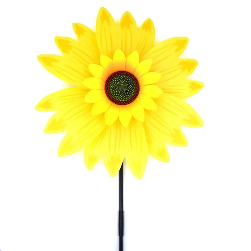 Дети Pinwheel вечерние сувениры 3D Подсолнух пластиковые ветряные мельницы ветер