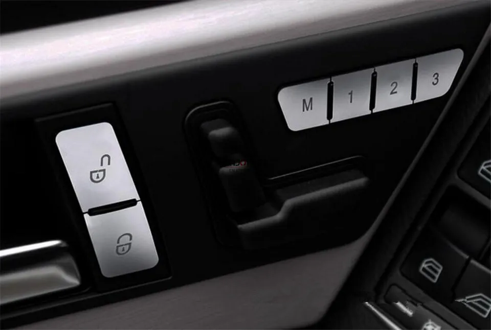 

12pcs ABS Seat Memory Lock Unlock Switch Button Adjustment Cover Trim For Mercedes Benz ML W166 & GL X166 2012-2015