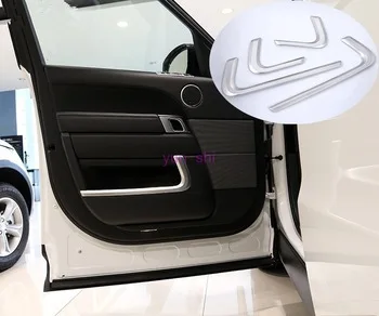 4pcs ABS Chrome Car Door Inner Sequins Decoration Interior Modified Sticker Car-styling For Land Rover 2014-16 Range Rover Sport