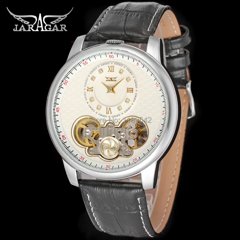 

Winner WRG8035M3S5 new Automatic dress watch casual skeleton wristwatch for men top quality free shipping
