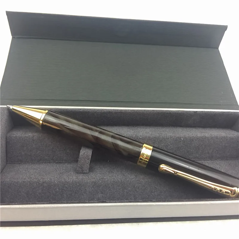 1 шт./лот JINHAO 500 шариковая ручка Серый Золотой зажим для ручки шариковые материал