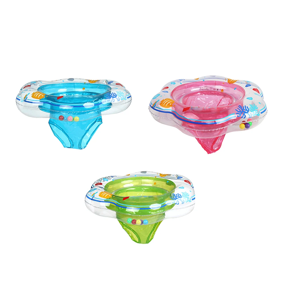 Cores da Criança do Bebê Impresso para Sentar na Piscina de Natação do Bebê Bonito Brinquedo Infantil Seguro Float Swim Anel Piscina Flutuante Inflável 52*21 cm 3