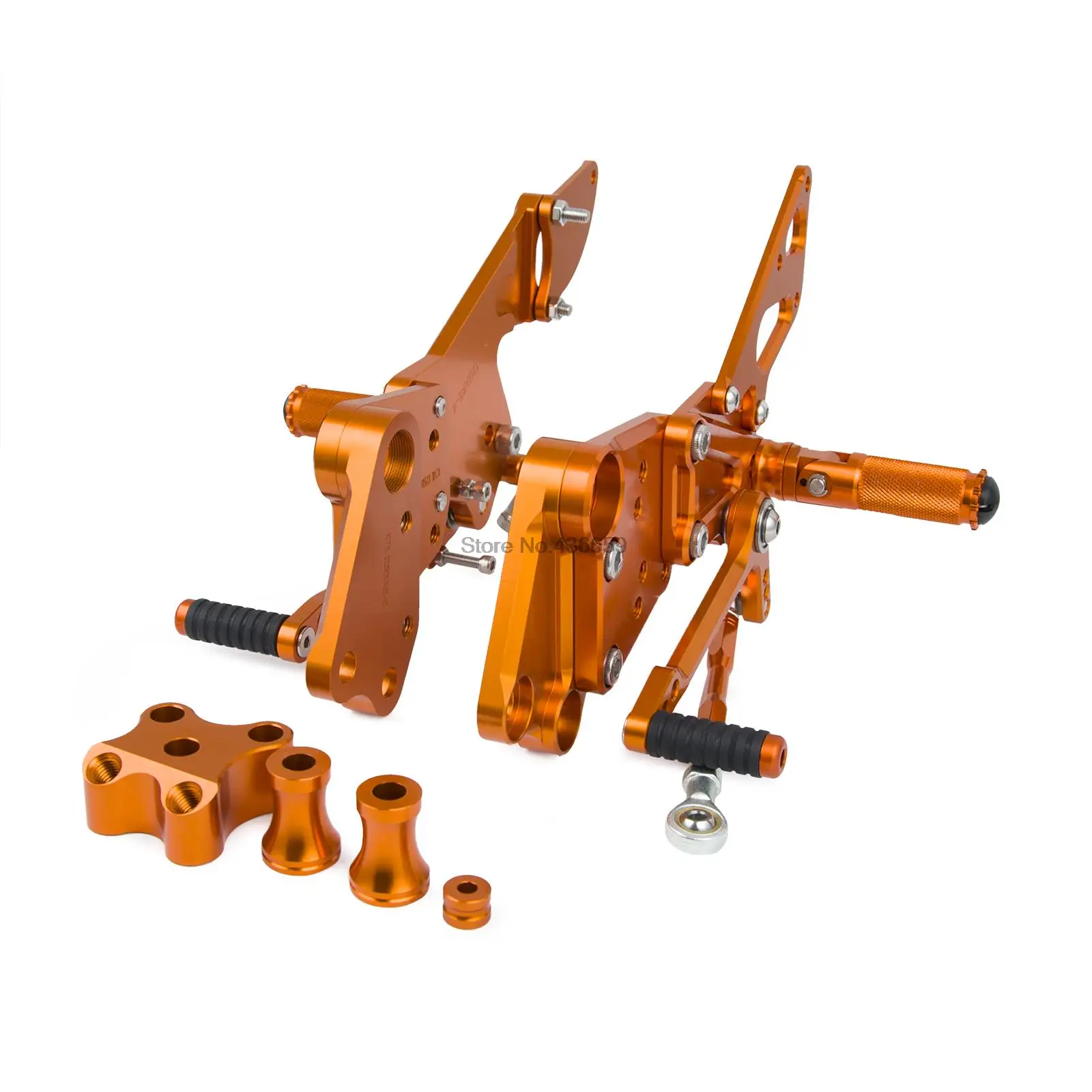 Rear Adjustable Motorcycle Foot Pegs Left Right Passenger Footrest Pegs