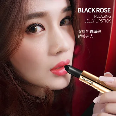 Бальзам для губ BIOAQUA black rose натуральный растительный экстракт увлажняющий