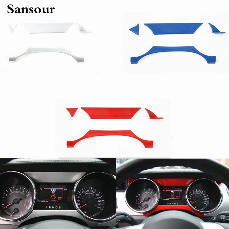 Sansour Car Interior Accessories Instrument Panel Decoration Cover Trim
