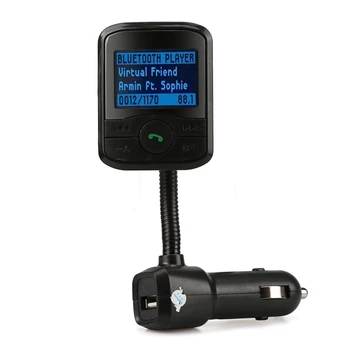 

Car MP3 Bluetooth Player FM Transmitter Modulator SD MMC USB Remote Kit For iPhone / iPad / Samsung / Htc