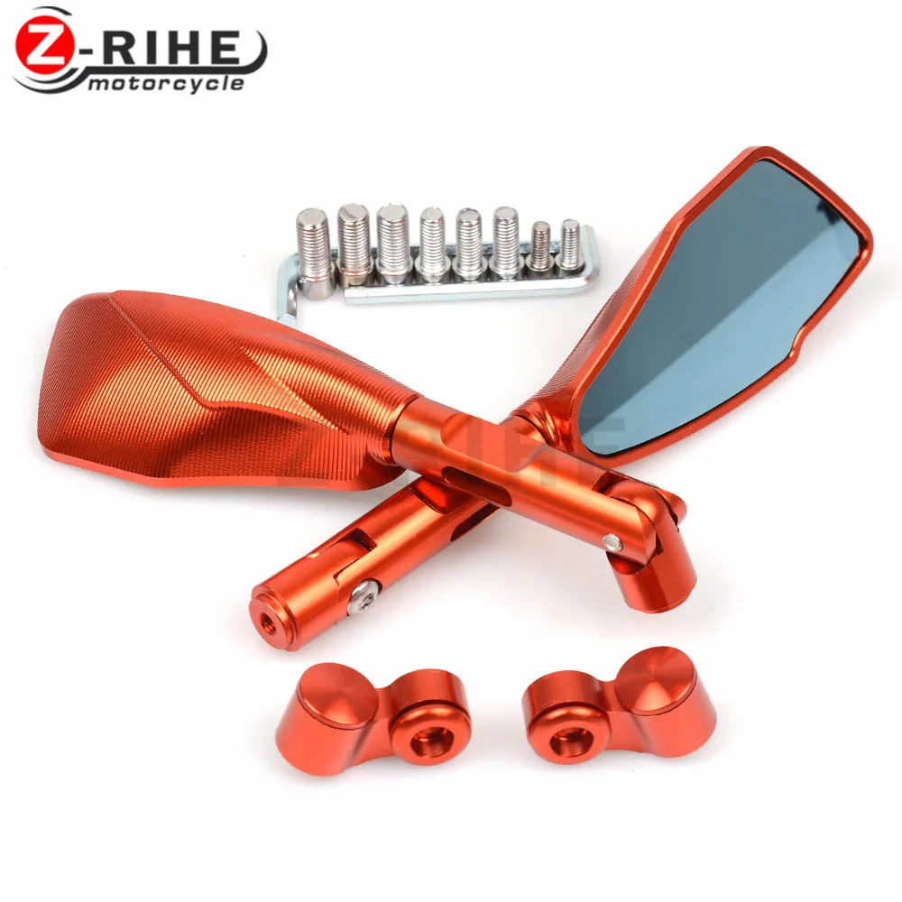 for CNC Aluminum Universal Motorcycle Mirror motorbike Side Mirrors Rearview Mirror For Triumph Bonneville SE T100 Black Scrambl