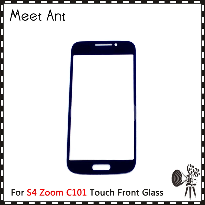 10Pcs/lot High Quality 4.3&quot For Samsung Galaxy S4 Zoom C101 Front Outer Glass Lens Touch Screen Panel | Мобильные телефоны и