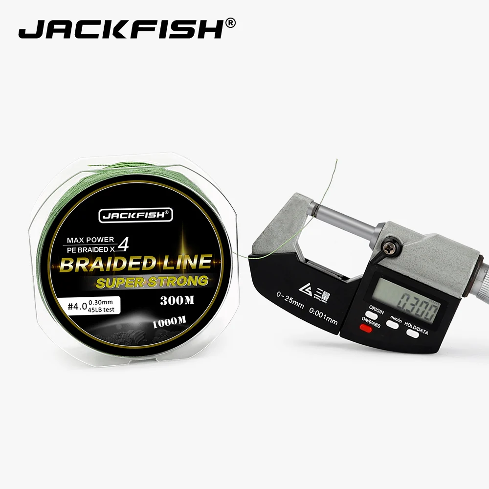 JACKFISH 300 м 4 нити PE плетеная леска 10-80LB мультифиламентная PE леска с посылка для ловли карпа в морской воде