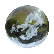 AUGKUN 1 шт. прозрачный хрусталь, стекло жемчуг дракона украшение Хэллоуин украшение дома фэн-шуй украшения для подарков