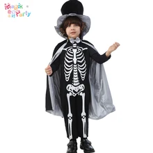 Halloween cosplay child skull skeleton pork ribs masquerade costume clothes