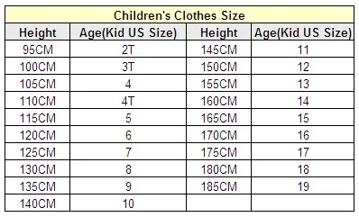 us size to eu child