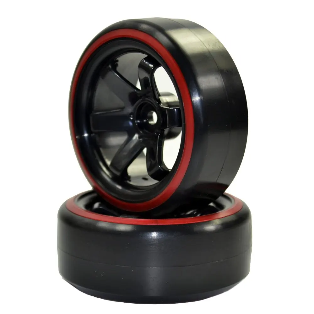 4 шт. RC 1/10 RC автомобиль пластиковый обод колеса и шины для HPI Kyosho HSP 94123 94122 94103 D4 D3