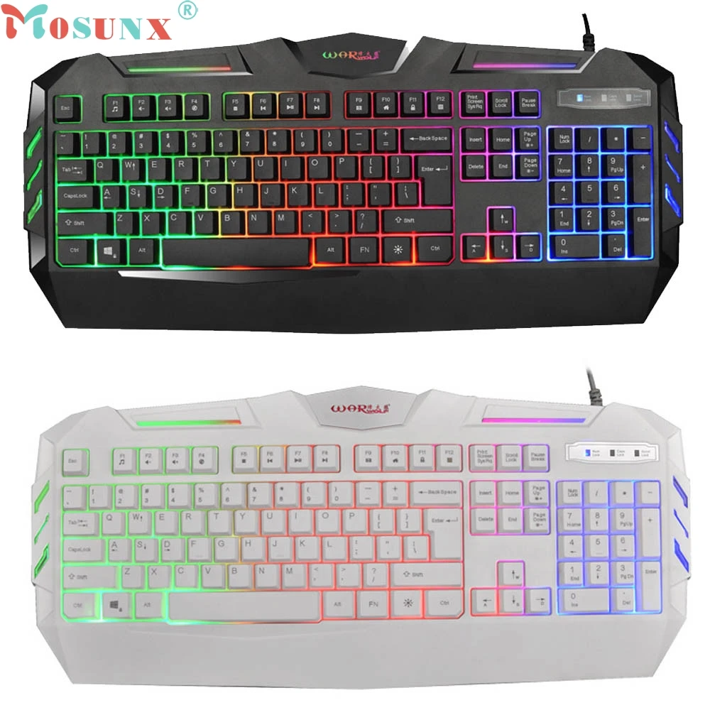 Ecosin2 Mosunx K3 USB Wired Illuminated Colorful LED Backlight Multimedia PC Gaming Keyboard 17Mar09 Ecosin2 Mosunx K3 USB Wired Illuminated Colorful LED Backlight Multimedia PC Gaming Keyboard 17Mar09