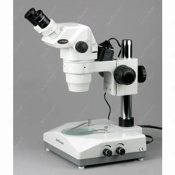Максимальный зум Микроскоп AmScope поставки 6.7X 45X максимальный микроскоп с двумя