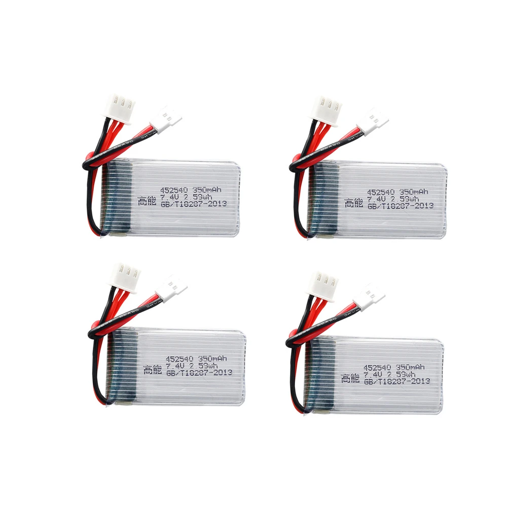 

4pcs * 7.4V 350mAh 35c Lipo Battery for JXD 515W 515V 515 RC Quadcopter Drone