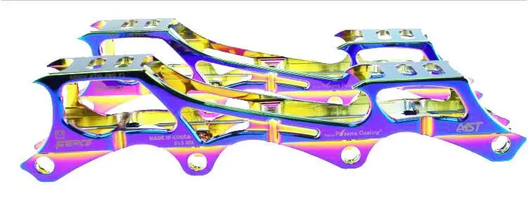 Качественные рокерные алюминиевые роликовые коньки рамка 3 размера встроенное лезвие слалом Фигурное катание держатели для обуви FSK держатель скейтов - Цвет: 243MM