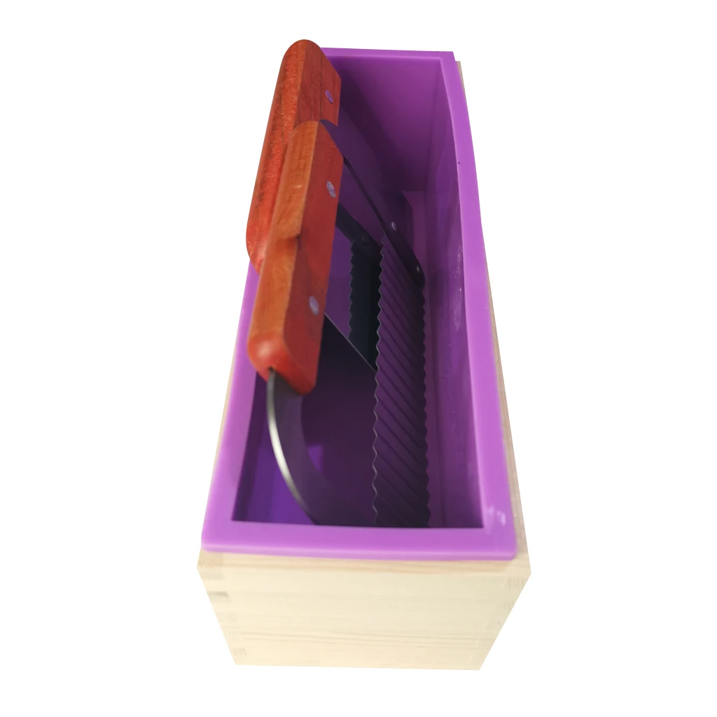 Wood Soap Cutter Loaf Mould Mold with Beveler Planer and Wire Slicer Cutters Soap Making Cutting Tools for Handmade Craft