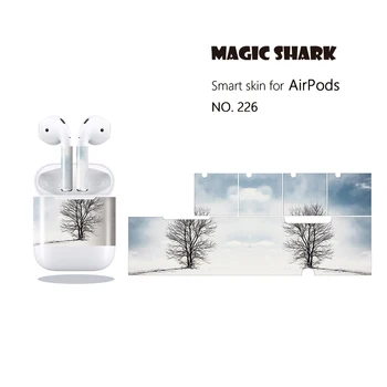 

Magic Shark Tree Sky Cloud Beautiful Landscape PVC NO FADE Sticker Case Cover for Apple Airpods Ultra Thin