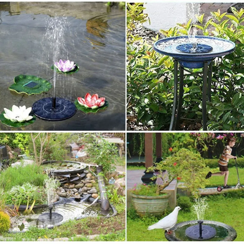 Schwimm Solar Panel Wasser Brunnen Fur Garten Solar Pumpe Teich