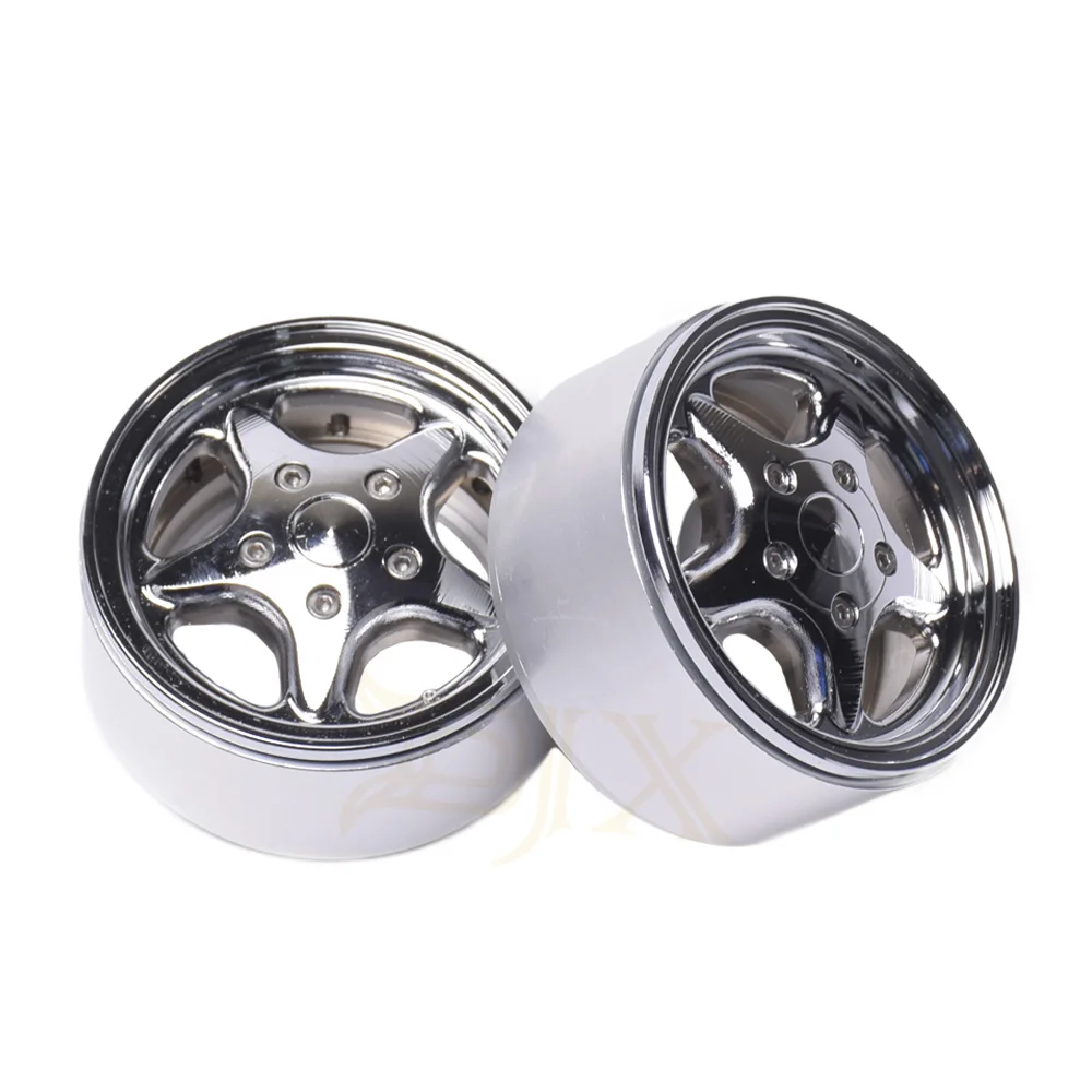 4 шт матовые серебряные 1 9 Beadlock колеса диски для 1/10 RC Гусеничный осевой SCX10 II 90046