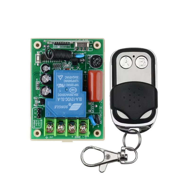 

RF AC 220V 3000W 30A One Transmitter 1 Channel Relays Smart Wireless Remote Control Light Switch 433Mhz