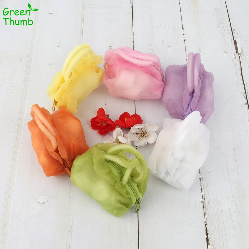 

30pcs 9*10cm Zipper Portable Gift Bag Candy Bags Colourful Cute Transparent Mesh Bag