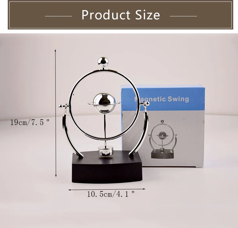Модный планетарный измеритель движения, баланс Ньютона, шар, креативное украшение, ремесла, магнитные качели, украшение дома, аксессуары, современные