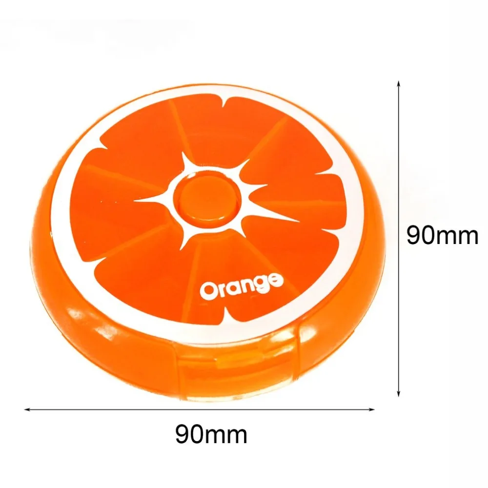 Прекрасная милая форма в виде фруктов мини медицинская коробка для таблеток Портативный 7 дней в неделю дорожный держатель для лекарств чехол для хранения таблеток контейнер