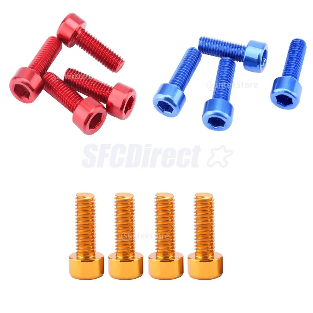 12pcs Water Bottle Cage Bolts Bicycle Stem Screws Cycling Accessories M7