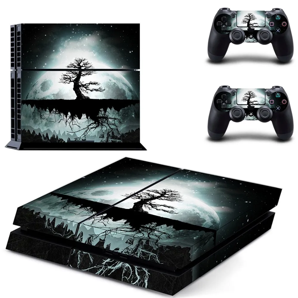 PS4 дизайнерская Кожа Наклейка для Игровые приставки 4 консоли Системы и PS4 Беспроводной контроллера Dualshock-отличная деревья