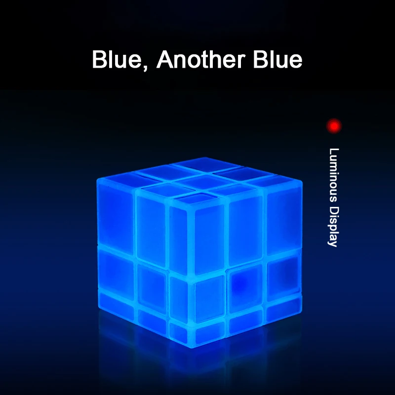 QIYI New Luminous Mirror Cube 3x3 Speed Master For Best Cast Antistress Neo Cube Puzzle Cubo Magico Coated For Children Toys