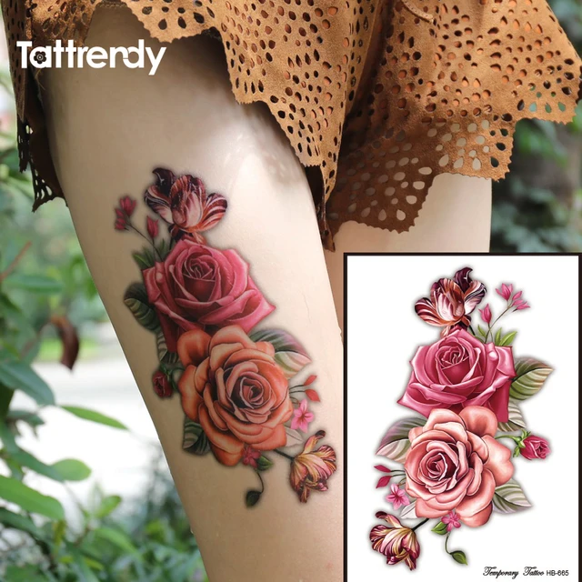 Aliexpress Com 1piece Indian Arabic Fake Temporary Tattoos Waterproof Artificial Flowers Supplieranufacturers At Alibaba Com