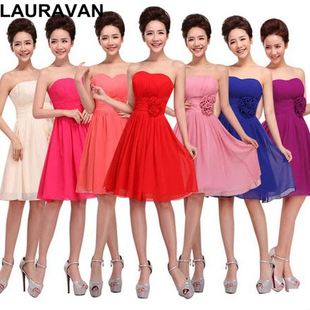 hot pink bridesmaid dresses