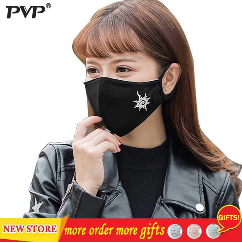 

1Pcs Fashion Black Luminous Mouth Mask Anti Dust Mask Filter Windproof Mouth-muffle Bacteria Proof Flu Face Masks Care Reusable
