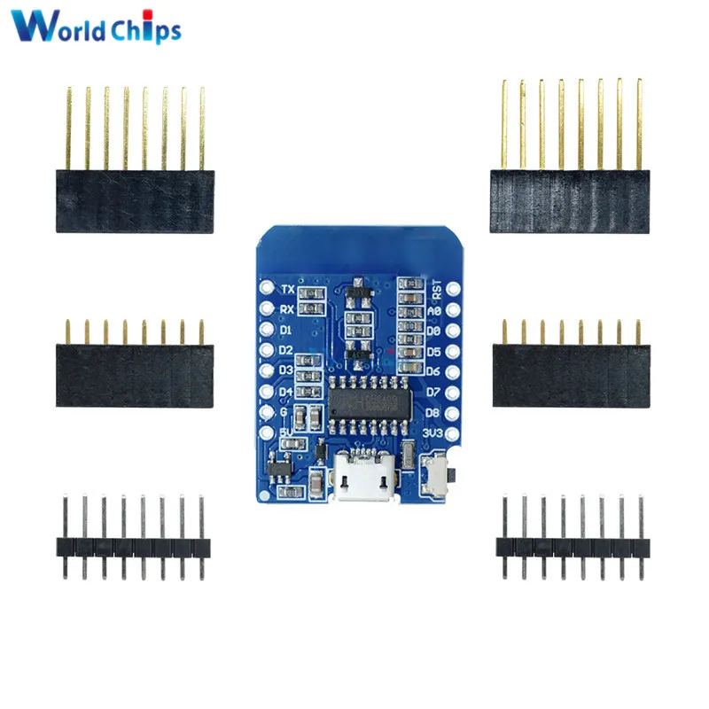 Беспроводной модуль NodeMcu v3 v2 ESP32 D1 Мини wifi макетная плата ESP8266 с антенной pcb и usb-портом ESP-12E CH340 CP2102